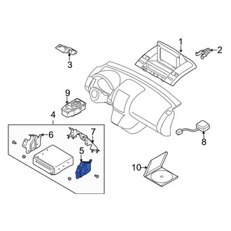 Mazda OE - Right GPS Navigation Control Module Bracket