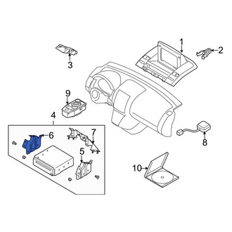 Mazda OE - Left GPS Navigation Control Module Bracket