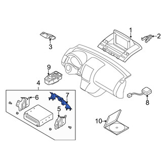 Mazda OE - Rear GPS Navigation Control Module Bracket