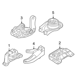Mazda OE - Engine / Transaxle - Engine & Transmission Mounting (Manual Top), (Standard Tr)