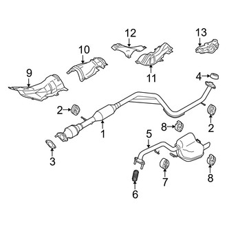 Mazda OE - Exhaust System - Exhaust Components (Grand Touring / Sport / Touring)
