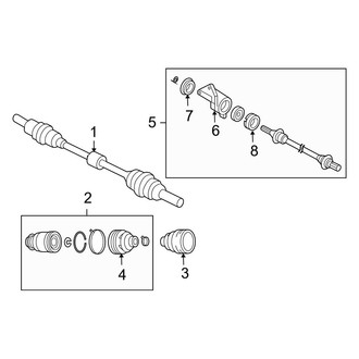 Mazda OE - Front Suspension - Drive Axles