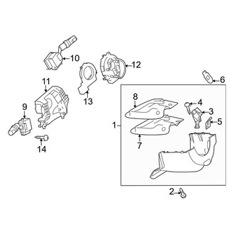 Mazda OE - Steering Column - Shroud, Switches & Levers