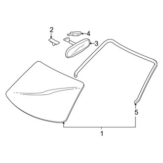 Mazda OE - Windshield - Glass