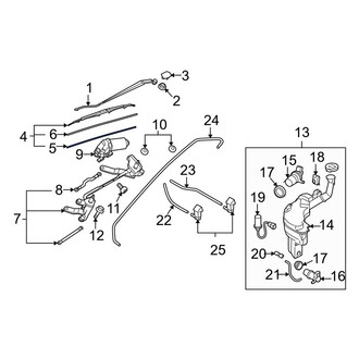 Mazda OE - Front Left Wiper Blade Refill