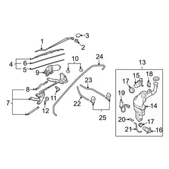Mazda OE - Windshield - Wiper & Washer Components