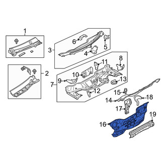 Mazda OE - Lower Firewall