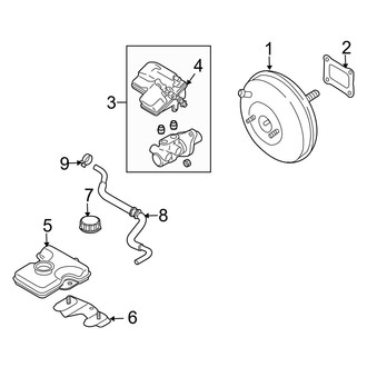 Mazda OE - Cowl - Components on Dash Panel
