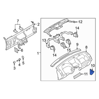 Mazda OE - Right Instrument Panel Side Cover