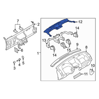 Mazda OE - Rear Left Instrument Panel Air Duct