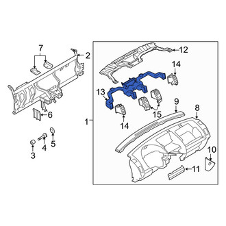Mazda OE - Center Instrument Panel Air Duct