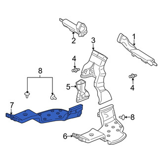 Mazda OE - Rear Left Instrument Panel Air Duct
