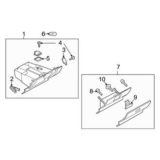 Mazda OE - Instrument Panel - Glove Box