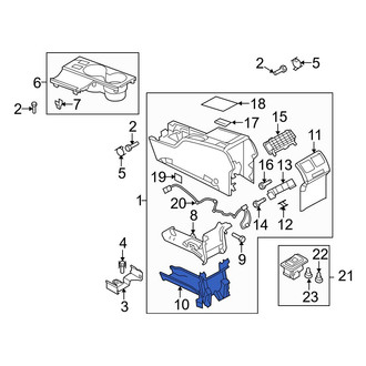 Mazda OE - Lower Instrument Panel Air Duct