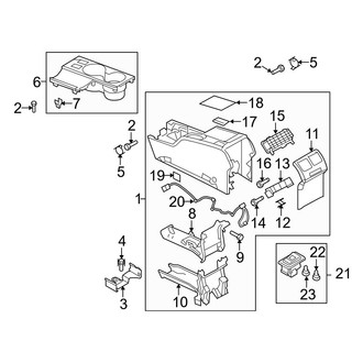 Mazda OE - Rear Console (With Rear Ventilator)
