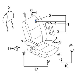 Mazda OE - Front Left Seat Back Cushion Cover