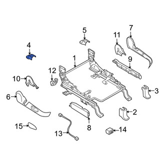Mazda OE - Seat Track Cover