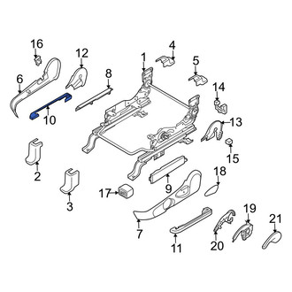 Mazda OE - Front Left Inner Seat Track Cover