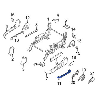 Mazda OE - Front Left Outer Seat Track Cover