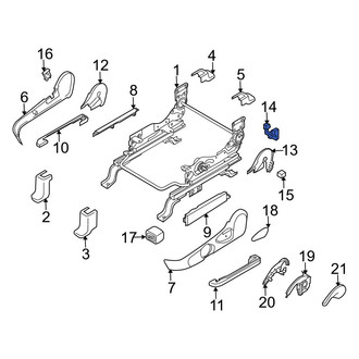 Mazda OE - Seat Track Cover