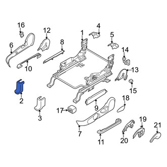 Mazda OE - Front Left Inner Seat Track Cover