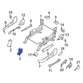 Mazda OE - Front Left Inner Seat Track Cover