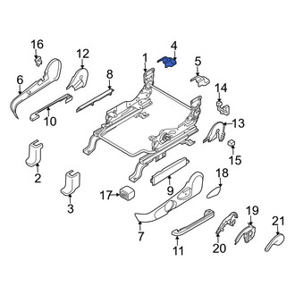 Mazda OE - Front Left Outer Seat Track Cover