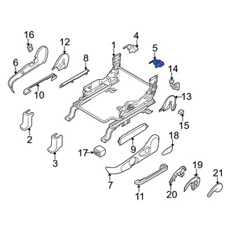 Mazda OE - Seat Track Cover