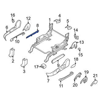 Mazda OE - Front Left Inner Seat Track Cover