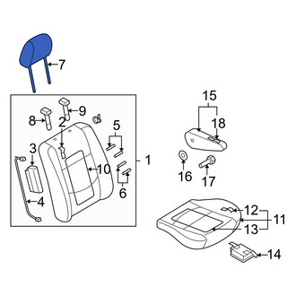Mazda OE - Front Headrest
