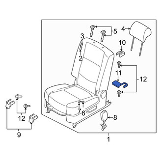 Mazda OE - Seat Track Cover
