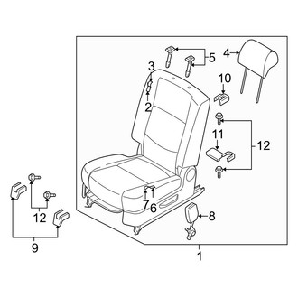 Mazda OE - Seats & Tracks - Second Row Seats