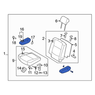 Mazda OE - Center Left Seat