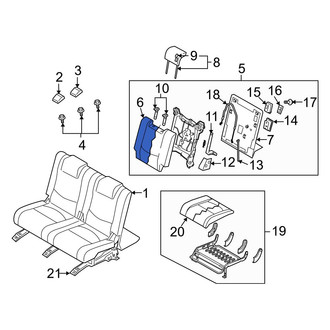 Mazda OE - Rear Left Seat Back Cushion Cover