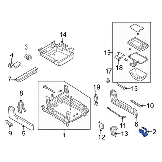 Mazda OE - Seat Track Cover