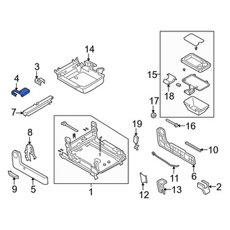 Mazda OE - Center Right Seat Track Cover