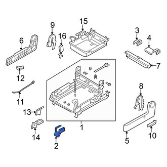 Mazda OE - Seat Track Cover
