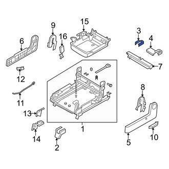 Mazda OE - Seat Track Cover