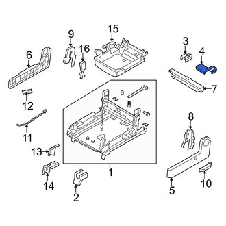 Mazda OE - Center Left Seat Track Cover