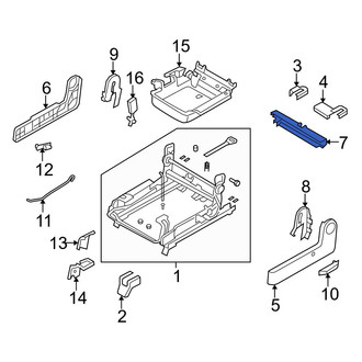 Mazda OE - Center Left Seat Belt Anchor Plate Cover