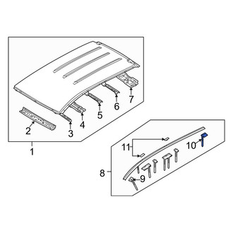Mazda OE - Right Roof Molding Clip