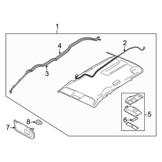 Mazda OE - Roof - Interior Trim (W/O Sunroof)