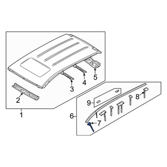 Mazda OE - Front Left Roof Molding Clip