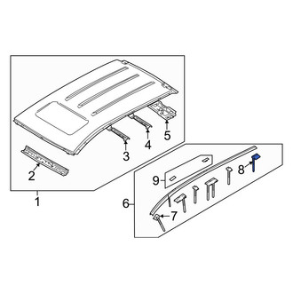 Mazda OE - Left Roof Molding Clip