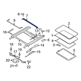 Mazda OE - Sunroof Drip Rail