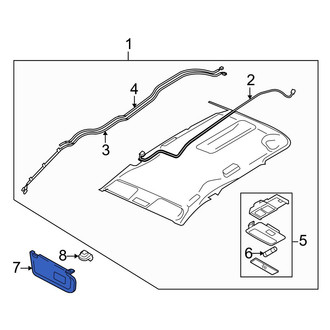 Mazda OE - Right Sun Visor