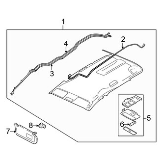 Mazda OE - Roof - Interior Trim (With Sunroof)