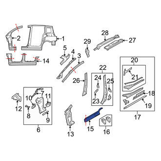 Mazda OE - Right Inner Rocker Panel