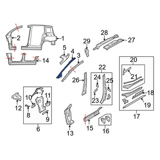 Mazda OE - Right Body A-Pillar