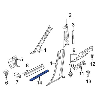 Mazda OE - Front Left Door Trim Sill Plate Insert